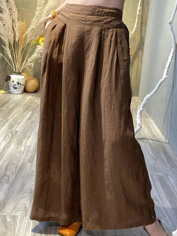 Emma - Pantaloni Ampi Plissettati